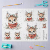 Weihnachtswaldfox und Foliage Seidenpapier (Basteln)