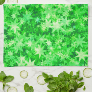 Weihnachtswaldglühen Geschirrtuch