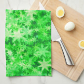 Weihnachtswaldglühen Geschirrtuch (Viertel Falte)