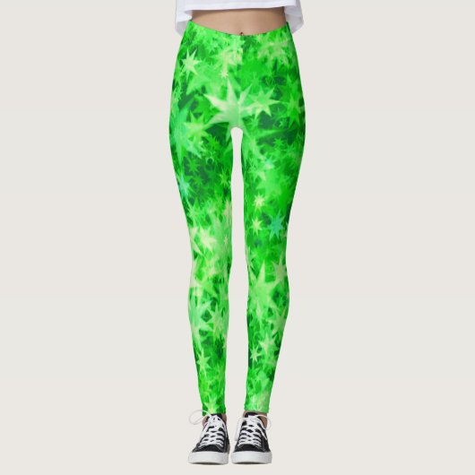 Weihnachtswaldglühen Leggings (Vorderseite)
