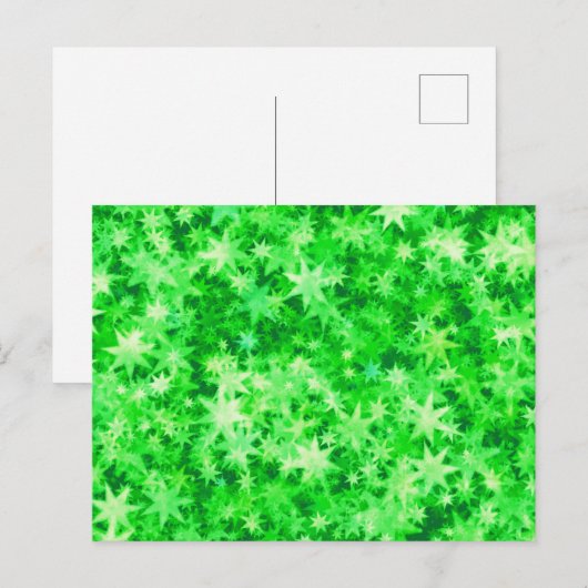 Weihnachtswaldglühen Postkarte (Vorne/Hinten)