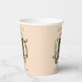 Weihnachtswaldkranz Babydusche Heilige Beere Pappbecher (Rechts)