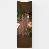 Weihnachtswaldszene Banner (Vertikal)