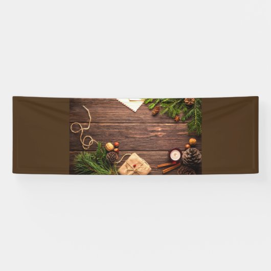 Weihnachtswaldszene Banner (Horizontal)