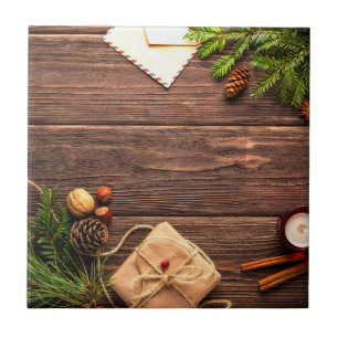 Weihnachtswaldszene Fliese