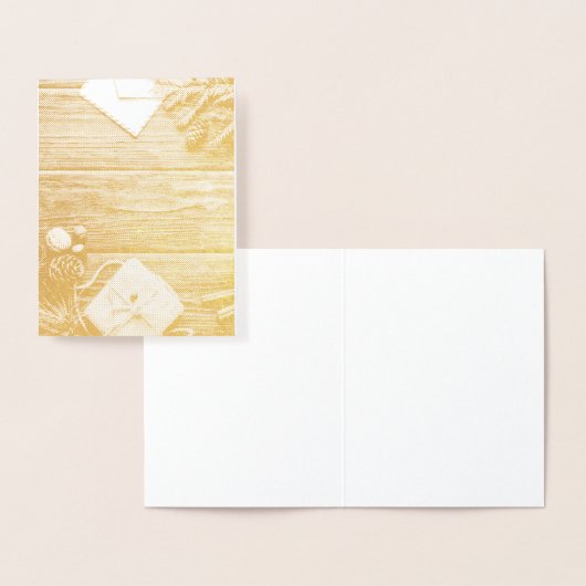 Weihnachtswaldszene Folienkarte (Anzeige)