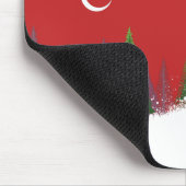 Weihnachtswaldszene Mousepad (Ecke)