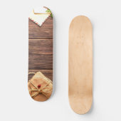 Weihnachtswaldszene Skateboard (Vorderseite)