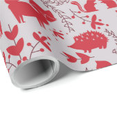 Weihnachtswaldtiere Geschenkpapier (Rolleneckpunkt)