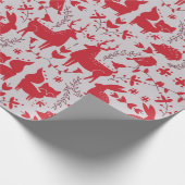 Weihnachtswaldtiere Geschenkpapier (Ecke)