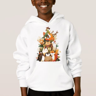 Weihnachtswaldtiere Trum Party Hoodie