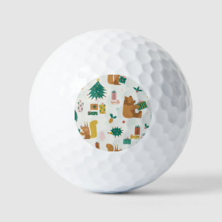 Weihnachtswaldtiere: Vintage-Stimmung Golfball