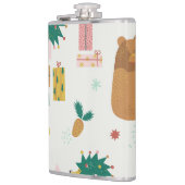 Weihnachtswaldtiere: Vintage Tiere Flachmann (Links)