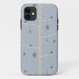 Weihnachtswaldvögel Cartoon Case-Mate iPhone Hülle