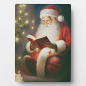 Weihnachtswall Kunst Lesen Fotoplatte (Vorderseite)