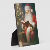 Weihnachtswall Kunst Lesen Fotoplatte (Seite)