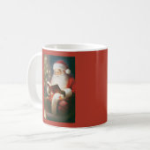 Weihnachtswall Kunst Lesen Kaffeetasse (Vorderseite Links)