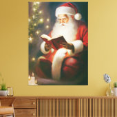 Weihnachtswall Kunst Lesen Leinwanddruck (Insitu (Wohnzimmer))