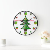 Weihnachtswall-Uhr Große Wanduhr (Zuhause)