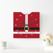 Weihnachtswall Uhr Weihnachtsmann gibt Geschenke (Zuhause)