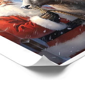 Weihnachtswallart Karten Geschenke Aufkleber Gesch Poster (Ecke)