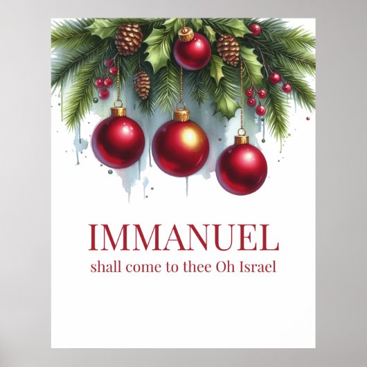 Weihnachtswandkunst Poster (Vorne)