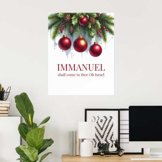Weihnachtswandkunst Poster (Heimbüro)