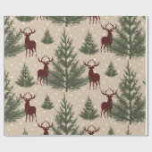 Weihnachtswapppapier für Hirschpine Geschenkpapier (Flach)