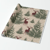 Weihnachtswapppapier für Hirschpine Geschenkpapier (Ungerollt)