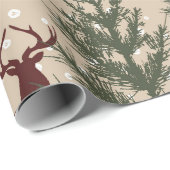 Weihnachtswapppapier für Hirschpine Geschenkpapier (Rolleneckpunkt)