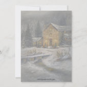 "Weihnachtswärme" Einladung (Rückseite)