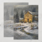 "Weihnachtswärme" Einladung (Vorne/Hinten)