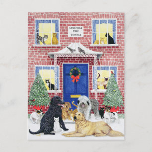 Weihnachtswärme Feiertagspostkarte