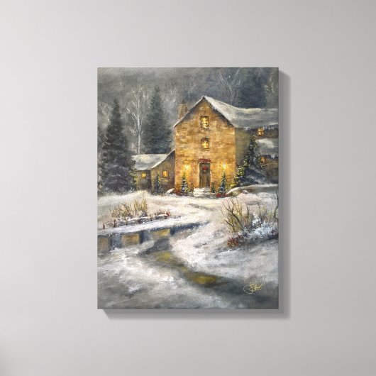 Weihnachtswärme Leinwanddruck (Vorderseite)