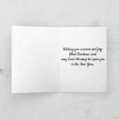 Weihnachtswärme Weihnachtskarte Karte (Innenseite)