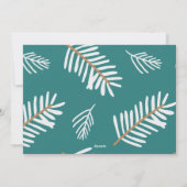 Weihnachtswärme wünscht Familienurlaub Foto Card Feiertagskarte (Rückseite)