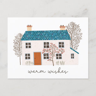Weihnachtswärme wünscht feiertagspostkarte