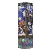 Weihnachtswärmer mit Funny Animal Party Thermosbecher (Rückseite)