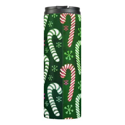 Weihnachtswärmer Mitte des Jahrhunderts Thermosbecher (Rückseite)