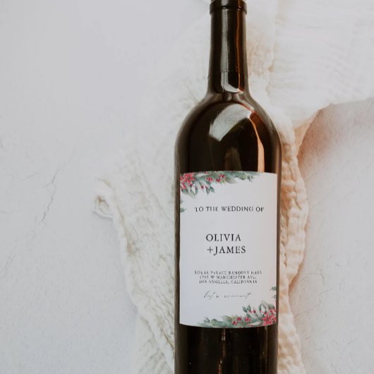 Weihnachtswaschetikett Weinetikett