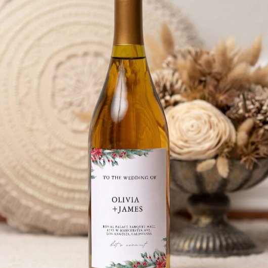 Weihnachtswaschetikett Weinetikett