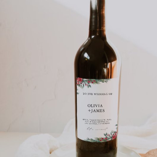 Weihnachtswaschetikett Weinetikett