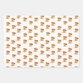 Weihnachtswaschpapier Blätter Pelikane (Vorderseite 3)