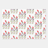 Weihnachtswaschpapier Blätter Pelikane (Vorderseite 2)