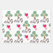 Weihnachtswaschpapier Blätter Pelikane (Vorderseite)