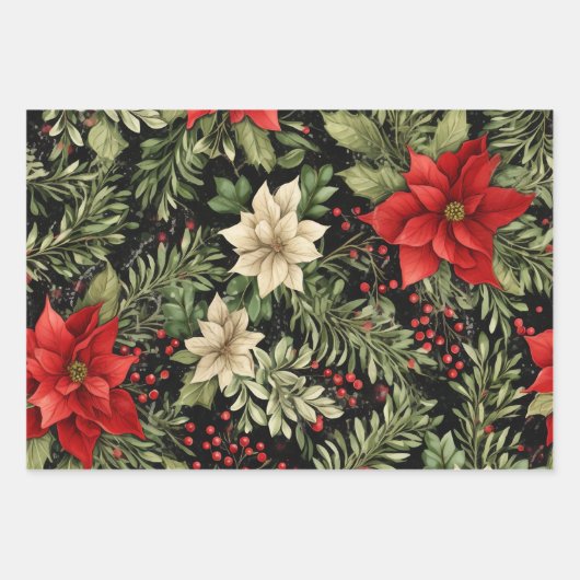 Weihnachtswaschpapier - Flachblatt Set 2 Geschenkpapier Set (Vorderseite 2)