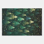 Weihnachtswaschpapier - Flachblatt Set 3 Geschenkpapier Set (Vorderseite 2)