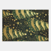 Weihnachtswaschpapier - Flachblatt Set 3 Geschenkpapier Set (Vorderseite)