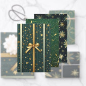 Weihnachtswaschpapier - Flachblatt Set 5 Geschenkpapier Set