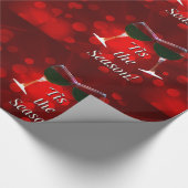 Weihnachtswaschpapier für Wein Geschenkpapier (Ecke)
